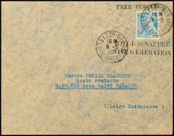 1945, Barfrankierter Brief Mit Französischer Freimarke 50 C. Mit Aufdruck "LIBERATION", Gelaufen Innerhalb Der... - Other & Unclassified