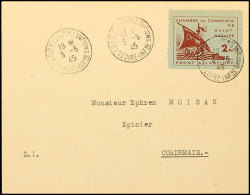 2 Fr. Lilabraun Auf Brief Von LA BAULE 3-5 45 Nach Cordemais, Katalog: 2a BF2 Fr. Lilac Brown On Cover From LA... - Other & Unclassified