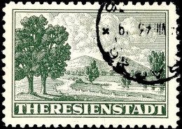 Theresienstadt-Paketzulassungsmarke, Gestempelt, Pracht, Signiert Gilbert, Mi. 400,-, Katalog: Z1... - Autres & Non Classés