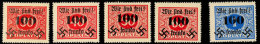 100 A. 30 H. Bis 100 A. 1 Kc. Portomarken, 5 Versch. Werte, Tadellos Ungebraucht, Mi. 100.-, Katalog: 39/43... - Otros & Sin Clasificación