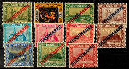 Dienstmarken 1922 Kpl. Postfrischer Satz Ohne 11I, Mi. 170,-, Katalog: 1/11II **Official Stamps 1922 Complete... - Altri & Non Classificati
