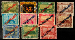 Dienstmarken 1922 Kpl. Postfrischer Satz Ohne 11I, Mi. 170,-, Katalog: 1/11II **Official Stamps 1922 Complete... - Otros & Sin Clasificación