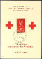 Rotes Kreuz 1950, Maximumkarten-FDC Mit IBASA-Sonderstempel, Befund Ney VP (2016) "einwandfrei", Mi. 140,-... - Otros & Sin Clasificación