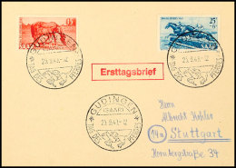 15 Und 25 Fr., Tag Des Pferdes Mit Ersttag-Sonderstempel Auf Karte, Fotokurzbefund Ney VP, Mi. 200,-... - Autres & Non Classés