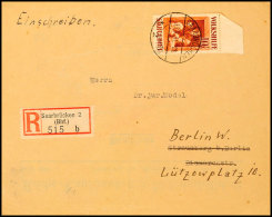 10 Fr. Volkshilfe 1931 Auf Gelaufenem, überfrankiertem R-Brief Mit Ankunftsstempel, Befund Ney VP (2016), Dazu... - Autres & Non Classés