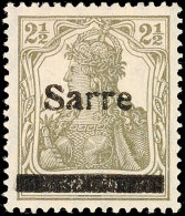 2 1/2 Pf. Olivgrau, Type II, Tadellos Ungebraucht, Gepr. Burger BPP, Katalog: 2aII *2 + Pf. Olive Gray, Type... - Otros & Sin Clasificación