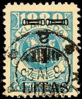1 L Auf 1000 Mark In Type II Tadellos Gestempelt, Gepr. Dr. Petersen BPP, Mi. 200.-, Katalog: 182II O1 L On... - Memel (Klaïpeda) 1923