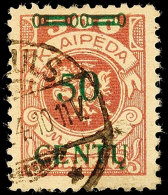 50 C Auf 500M. Aufdruck Type AIII (+400%) Gepr. Huylmanns, Katalog: 173AIII O50 C On 500M. Overprint Type AIII... - Memel (Klaipeda) 1923