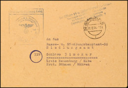Danzig SS-Feldpost 1944, "Der Höhere SS- Und Polizeiführer Dzg.-Westpr. Beauftragter Des RF-SS... - Autres & Non Classés