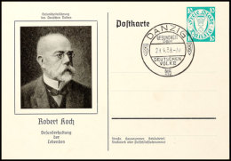 10 Pfg. Sonder-Ganzsachenkarten Auf Kreidekarton Mit Abb. "Robert Koch", "Gregor Mendel" Und "Wilhelm... - Other & Unclassified