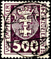 500 Pf Mit Wasserzeichen Y Tadellos Gestempelt, Tiefst Gepr. Infla, Mi. 400,-, Katalog: 19Y Oo500 Pf... - Otros & Sin Clasificación