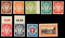 3 Pfg. Bis 1 G. Freimarken, Kompletter Postfrischer Pracht-Satz, Katalog: 289/97 **3 Pfg. Till 1 G. Postal... - Otros & Sin Clasificación