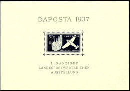 Blockausgabe "Daposta" Mit Plattenfehler III Tadellos Postfrisch, Gepr. Dr. Oechsner BPP, Mi. 300.-, Katalog:... - Autres & Non Classés