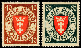 40 Und 60 Pfg. Staatswappen, Postfrisch, Pracht, Mi. 100,-, Katalog: 243/44 **40 And 60 Pfg. National Coat Of... - Autres & Non Classés