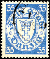 35 Pf. Grauultramarin Mit Plattenfehler II Tadellos Gestempelt, Tiefst Gepr. Soecknick BPP, Mi. 300,-, Katalog:... - Sonstige & Ohne Zuordnung