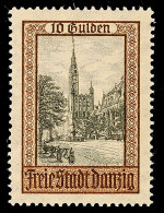 10 Gulden Ansichten 1924, Tadellos Postfrisch, Tiefst Gepr. Dr. Oechsner BPP, Mi. 140.-, Katalog: 211 **10... - Autres & Non Classés