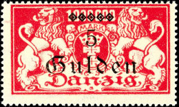 5 Gulden "u" In Gulden Unten Offen, Tadellos Postfrisch, Tiefst Gepr. Dr. Oechsner BPP, Mi. 450,-, Katalog: 192II... - Otros & Sin Clasificación