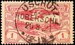 "USCHÜTZ (OBERSCHL.) 20 3 21" (Abstimmungstag), Kreisobersegmentstempel, Zentrisch Klar Auf 1 Mk... - Other & Unclassified