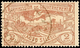 "SAKRAU (KR. COSEL) 27 3 21", Kreisobersegmentstempel, Zart Auf 2 Mk Hüttenwerke, Stempelbewertung 50 P.,... - Autres & Non Classés