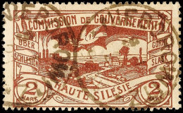 "NIEBOROWITZ 9 10 21", Einkreisstempel, Zwei Abschläge Auf 2 Mk Hüttenwerke, Stempelbewertung 90 P.,... - Sonstige & Ohne Zuordnung