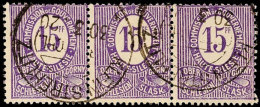 "KLEIN-STREHLITZ (OBERSCHL.) 30 3 20", Kreisobersegmentstempel, Zwei Abschläge Auf Waager. Dreierstreifen 15... - Autres & Non Classés