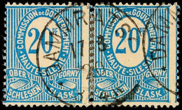 "DAMMRATSCH 17 3 20", Einkreisstempel, Zentrisch Auf Durch Falz Gestütztem Waager. Paar 20 Pfg Ziffer,... - Otros & Sin Clasificación