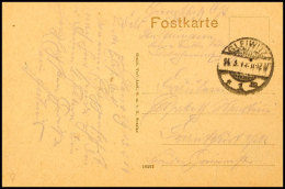 1919, Feldpost-AK "Gleiwitz - Partie An Der Keithstraße.." Mit Stempel GLEIWITZ 14.3.19" Und... - Sonstige & Ohne Zuordnung