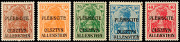 5 Pf. - 40 Pf. Mit Dreizeiligem Aufdruck, Tadellos Postfrisch, Sign. Mikulski, Mi. 900,-, Katalog: II/VI **5... - Sonstige & Ohne Zuordnung