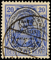 20 Pf. Lilaultramarin, Tadellos, Gest., Gepr. Hey BPP, Mi. 180,-, Katalog: 19a O20 Pf. Lilac Ultramarine, In... - Sonstige & Ohne Zuordnung