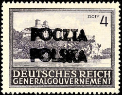 Konskie: 1945, 6 Verschiedene Werte Mit Aufdruck "Poczta Polska" Aus Publikumsbeständen (Mi.-Nr. GG 73, 75,... - Otros & Sin Clasificación