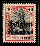 50 C. Auf 40 Pf. Germania Friedensdruck, Postfrisch, Gepr. Hey BPP, Mi. 150.-, Katalog: 5I **50 C. On 40 Pf.... - Autres & Non Classés