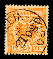 25 Pf. Dunkelorange Tadellos Gestempelt, Tiefst Gepr. Eibenstein BPP, Mi. 90,-, Katalog: 5b O25 Pf. Dark Orange... - Togo