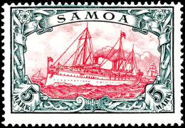 5 Mark Kriegsdruck In A-Zähnung Tadellos Postfrisch, Tiefst Gepr. Dr. Lantelme BPP, Mi. 200,- Unterbewertet,... - Samoa