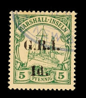 1 D. Auf 5 Pf., Aufdruck Type I, Tadellos Gestempelt, Gepr. Kosack Und H. Krause, Mi. 75,-, Katalog: 2I O1 D.... - Marshall Islands