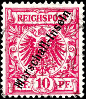 10 Pf. Berliner Ausgabe Mit Dem Ersten Stempel Tadellos Gestempelt, Tiefst Gepr. Dr. Lantelme BPP, Mi. 300,-,... - Marshall-Inseln