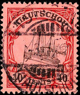 40 C. Kaiseryacht Mit Wz., Tadellos Gestempelt, Gepr. Jäschke-L. BPP, Mi. 65.-, Katalog: 33 O40 C.... - Kiautchou