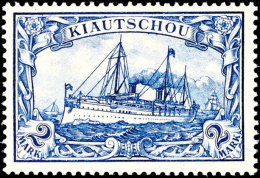 2 Mark Blau Tadellos Postfrisch, Mi. 250,-, Katalog: 15 **2 Mark Blue In Perfect Condition Mint Never Hinged,... - Kiautchou