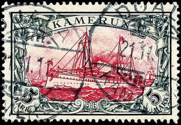 5 Mark Kaiseryacht Einwandfrei Gestempelt DUALA KAMERUN 21.11.11. Fotoattestkopie Steuer BPP: "qualitativ... - Camerún