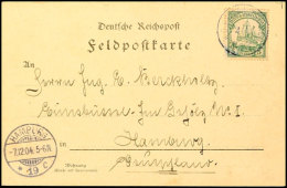 K.D.FELDPOSTSTATION Nr.3 2.11.(04), Etwas Undeutlich Als Entwerter Auf Postkarte Mit 5 Pfg. Kaiseryacht Ohne... - Deutsch-Südwestafrika