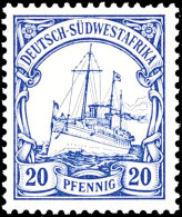 5 Bis 20 Pf. Ohne Wasserzeichen Tadellos Postfrisch, Tiefst Gepr. Czimmek BPP, Mi. 215,-, Katalog: 12/14 **5... - German South West Africa