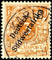 3 Pf. In C-Farbe Tadellos Gestempelt, Tiefst Gepr. Czimmek BPP, Mi. 250,-, Katalog: 5c O3 Pf. In C-color Neat... - Sud-Ouest Africain Allemand