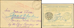 1916, KGF-Brief Aus Bremen über Das Rote Kreuz Mit Rotem L2 "CENTRAL GOOD HOPE RED CROSS COMMITTEE" Und... - Sud-Ouest Africain Allemand