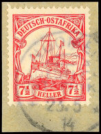 NGOMENI 23.5 14, Klar Auf Briefstück 7½ Heller Kaiseryacht, Katalog: 32 BSNGOMENI 23. 5 14, Clear... - German East Africa