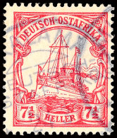 MKALAMA DOA 24.3..., Klarer Und Fast Kompletter Abschlag Auf Loser Marke 7 1/2 Pfg. Kaiseryacht Mit Wasserzeichen,... - German East Africa