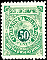 Seenpost 5 - 50 C Originale, Postfrische Originalgummierung Mit Ganz Kleinen Haftstellen, Gepr. Glasewald, Katalog:... - África Oriental Alemana