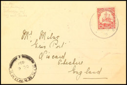 DEUTSCHE SEEPOST NEU-GUINEA-ZWEIGLINIE (SINGAPORE)  B 27/9 02 Auf 4-bildriger Ansichtskarte Von Banda Mit 10 Pf.... - German New Guinea