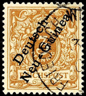 3 Pfg. Lebhaftorangebraun, Gestempelt, Tadellos, Fotobefund Jäschke-L., Mi. 350,- Attest/Certificate:... - German New Guinea