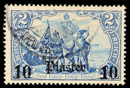 10 Piaster Auf 2 Mark Tadellos Gestempelt, Mi. 60,-, Katalog: 33 O10 Piastre On 2 Mark Neat Cancelled, Michel... - Turquia (oficinas)