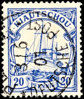 20 Pf. Kiautschou Als Petschili-Verwendung Tadellos Gestempelt PEKING 3/6 01, Mi. 550,-, Katalog: PVId O20 Pf.... - Chine (bureaux)