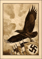 1933, "Adler über Fahnenbanner Mit Hakenkreuz" (Lx 9), Gebraucht, Pracht  BF1933, "eagle Over Flag With... - Autres & Non Classés